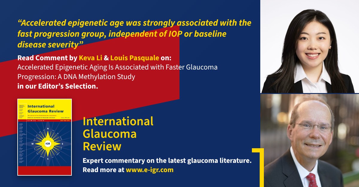 Accelerated epigenetic age was strongly associated with the fast progression group, independent of IOP or baseline disease severity.